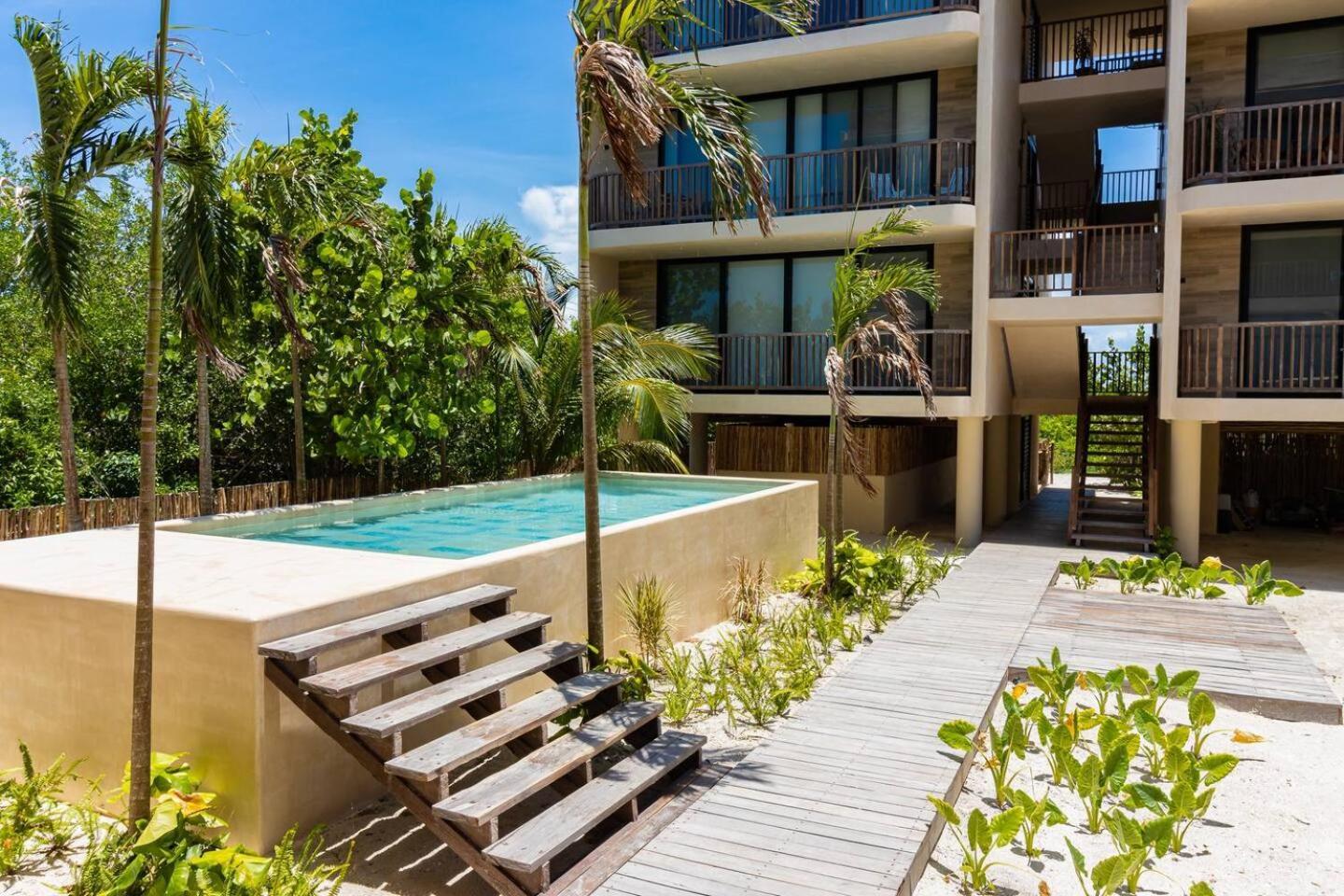 Isla Holbox Beautiful Ocean View Penthouse With Private Pool -C301酒店 外观 照片