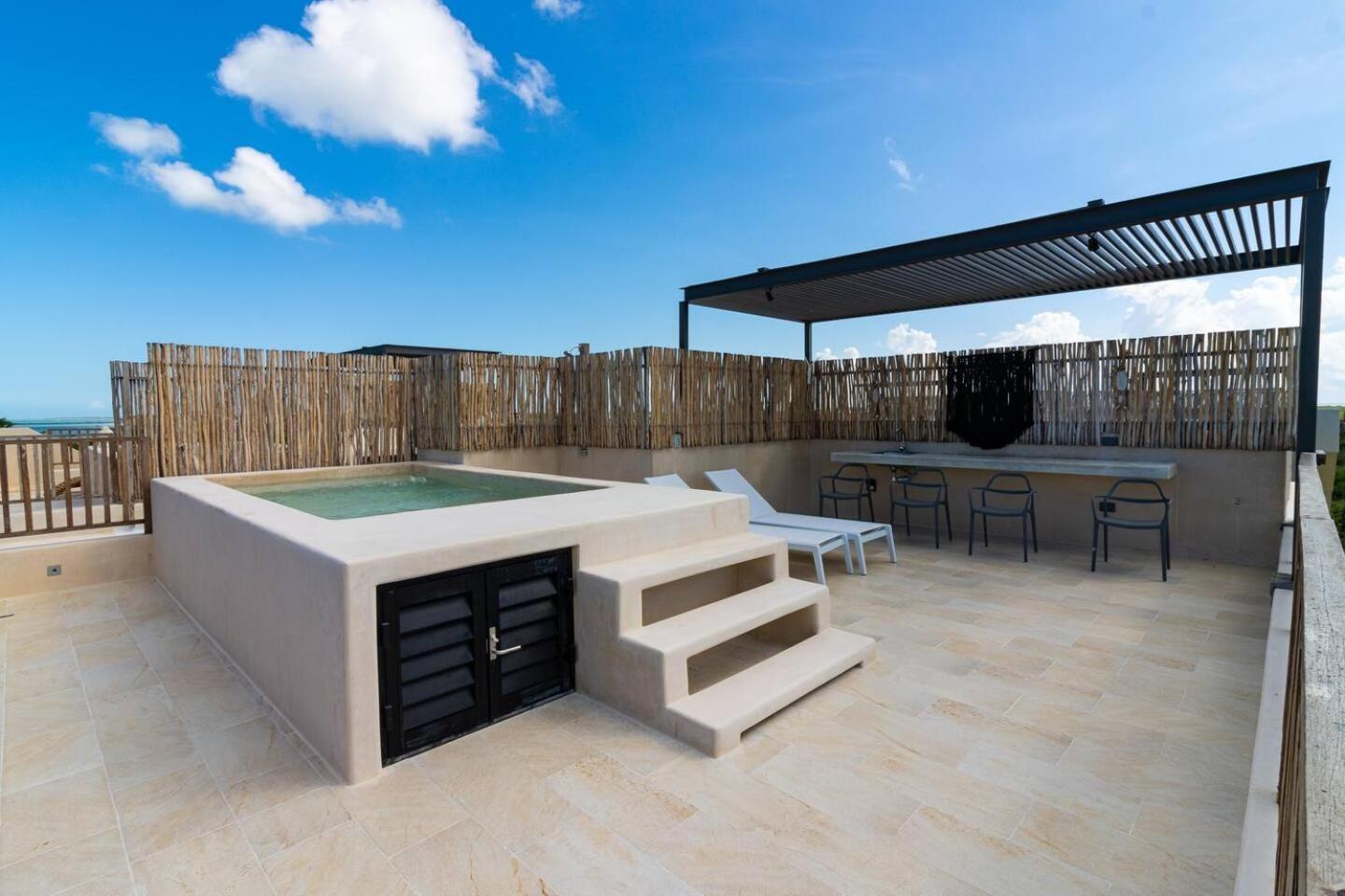 Isla Holbox Beautiful Ocean View Penthouse With Private Pool -C301酒店 外观 照片
